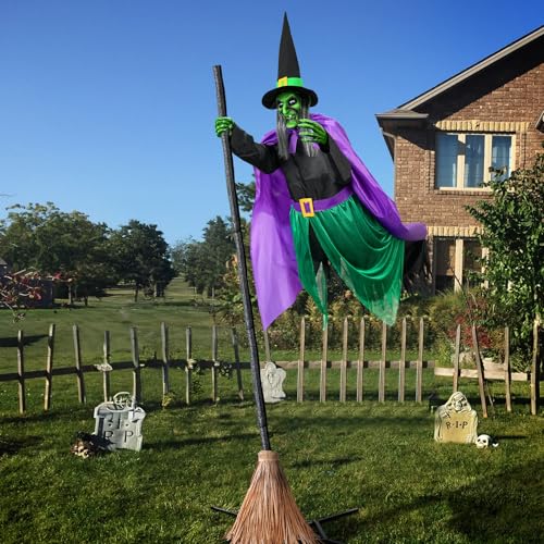 Halloween Decorations Outdoor (12 Ft Green Purple Black)