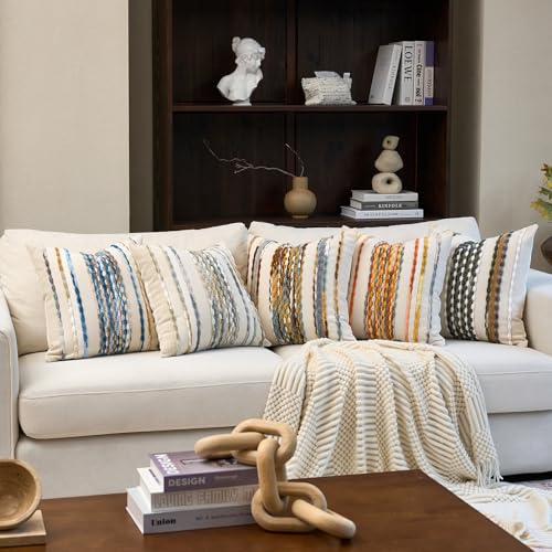 Boho Pillow Covers 18x18 Inch Set of 2 (2 Count)