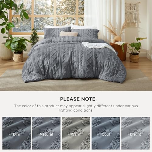 Tufted Boho Comforter Set California King Size
