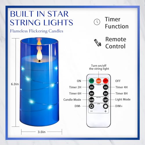 3"x6"Flickering Flameless Candles (2 Count)