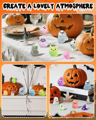 72Pcs Halloween Mini Resin Animals Figures (72 Count)