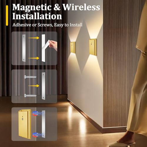 Motion Sensor Wall Sconce (2 Count)