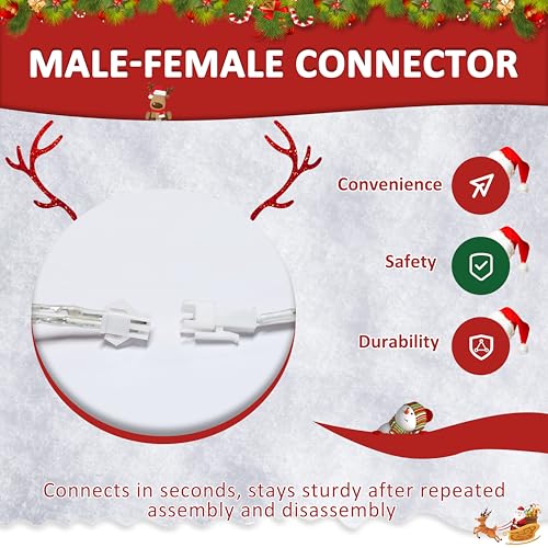 4.5FT Lighted Reindeer Family Set for Christmas Decoration (3 Count)