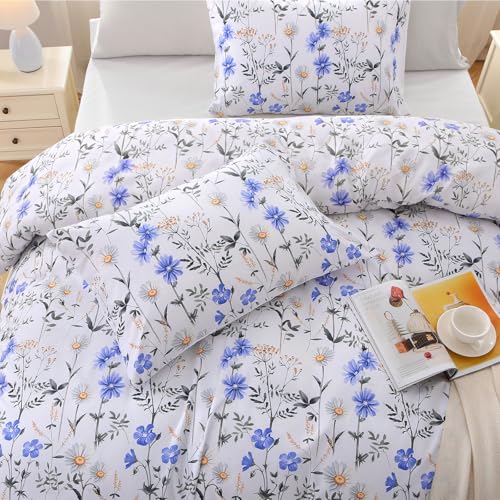 Blossom Blue Full Comforter Set
