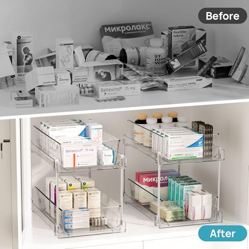 6 Pack Bathroom Under Sink Organizer (6 Count)
