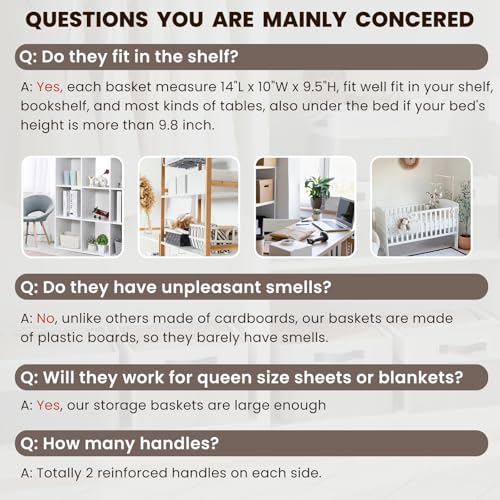 4 Pack Baby Clothes Organizer Bins (4 Count)
