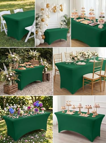 Spandex Table Cloth 2 Pack [6FT (2 Count)