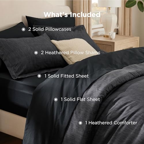 Queen Comforter Set Black