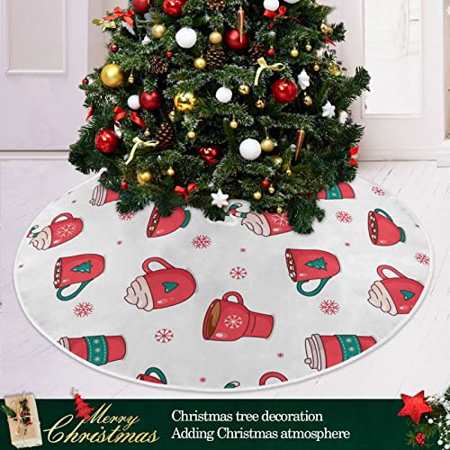 Christmas Hot Chocolate Coffee Tree Skirt