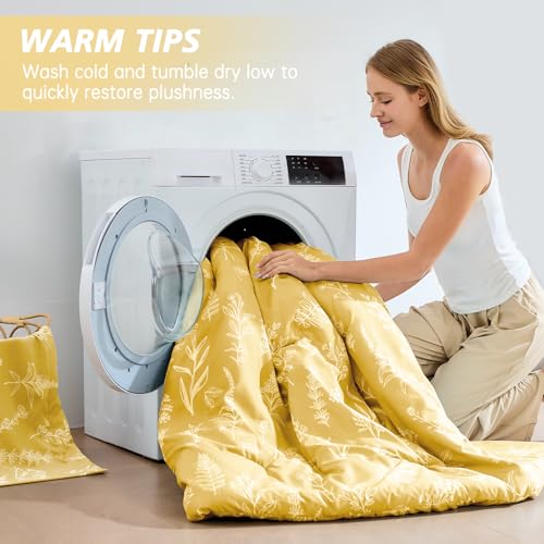 Bright Yellow Full Comforter Set