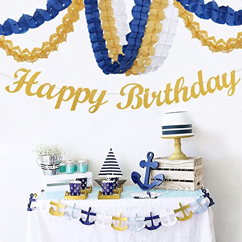 Navy Blue White (12 Count)