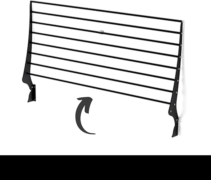 foxydry Fold Wall Mounted Clothes Drying Rack, Black Folding Laundry Airer for Indoor or Outdoor Use Aluminium and Steel 23.6x20x21 in (23.63 in / 60 cm)