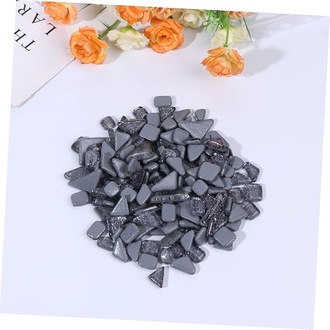 DIY Crystal Glass Irregular Tiles Supplies Craft Gem Stones