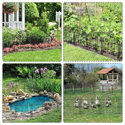 20 Panels No Dig Decorative Garden Fence (20 Count)