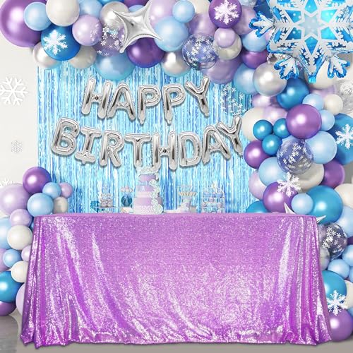 Sequin Tablecloth 50x72 Inch Lavender for Wedding Party