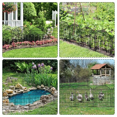 20 Panels No Dig Decorative Garden Fence (20 Count)