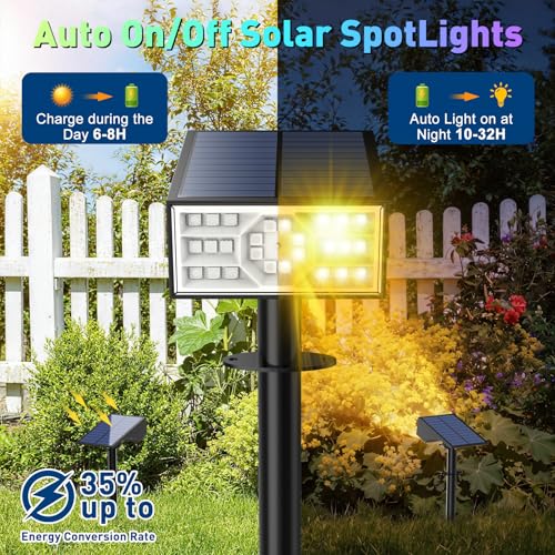 Solar Color Changing RGB Spot Lights Outdoor (10 Count)