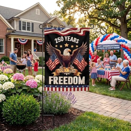 250 Anniversary USA Flag Garden Flags 1776