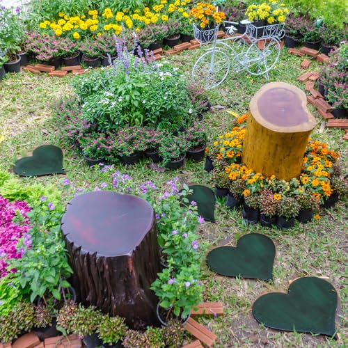 3 Pcs Heart Garden Stepping Stones 12 Inch (3 Count)