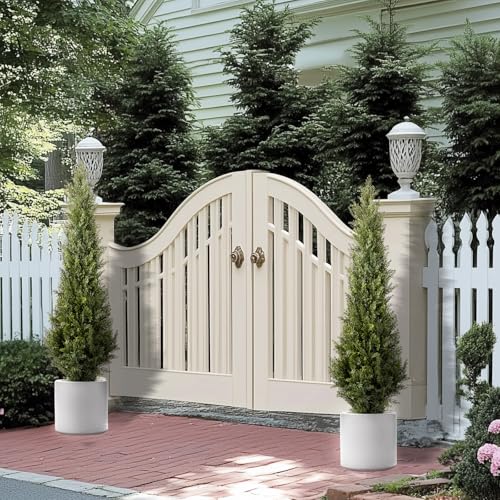 4FT Artificial Cedar Topiary Trees 2 Set (2 Count)