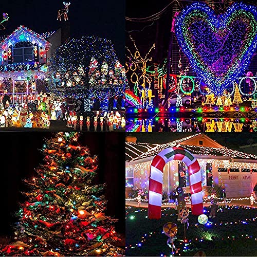 200LED Color Changing Christmas Lights Indoor Outdoor Clear Wire (66 Foot)