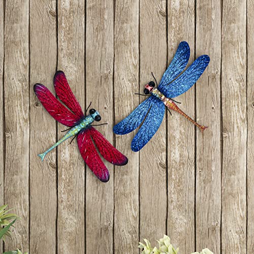 Metal Dragonfly Garden Art Decorations (2 Count)