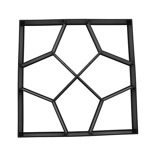 Yinhing Walk Maker 15.7 Inch ABS Reusable Pavement Concrete Maker Stepping Stone Paver Kit for Lawn Garden Patio Backyard Walkways DIY Outdoor Projects Versatile Stone for Elegant Pa