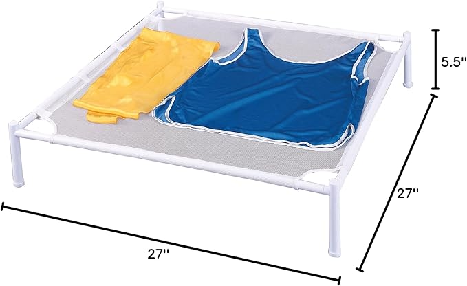 Household Essentials 04004 Stackable Mesh laundry Drying Rack - White