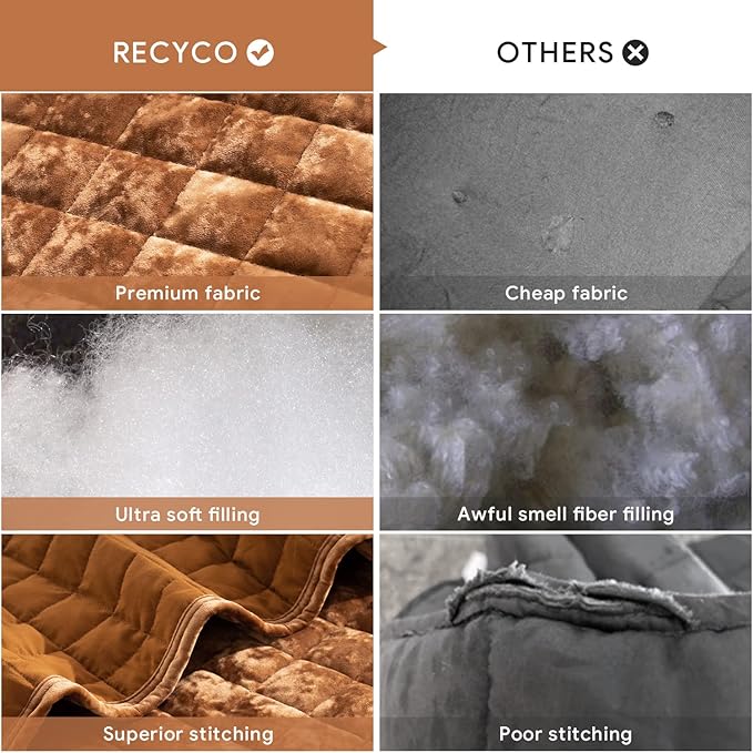 RECYCO Luxury Velvet Quilt Set Full Queen Size Bedding Sets, Ultra Soft Velvet Comforter Set, Lightweight Oversized Bedspread Quilted Coverlet for All Season, with 2 Pillow Shams, Rusty Burnt Orange