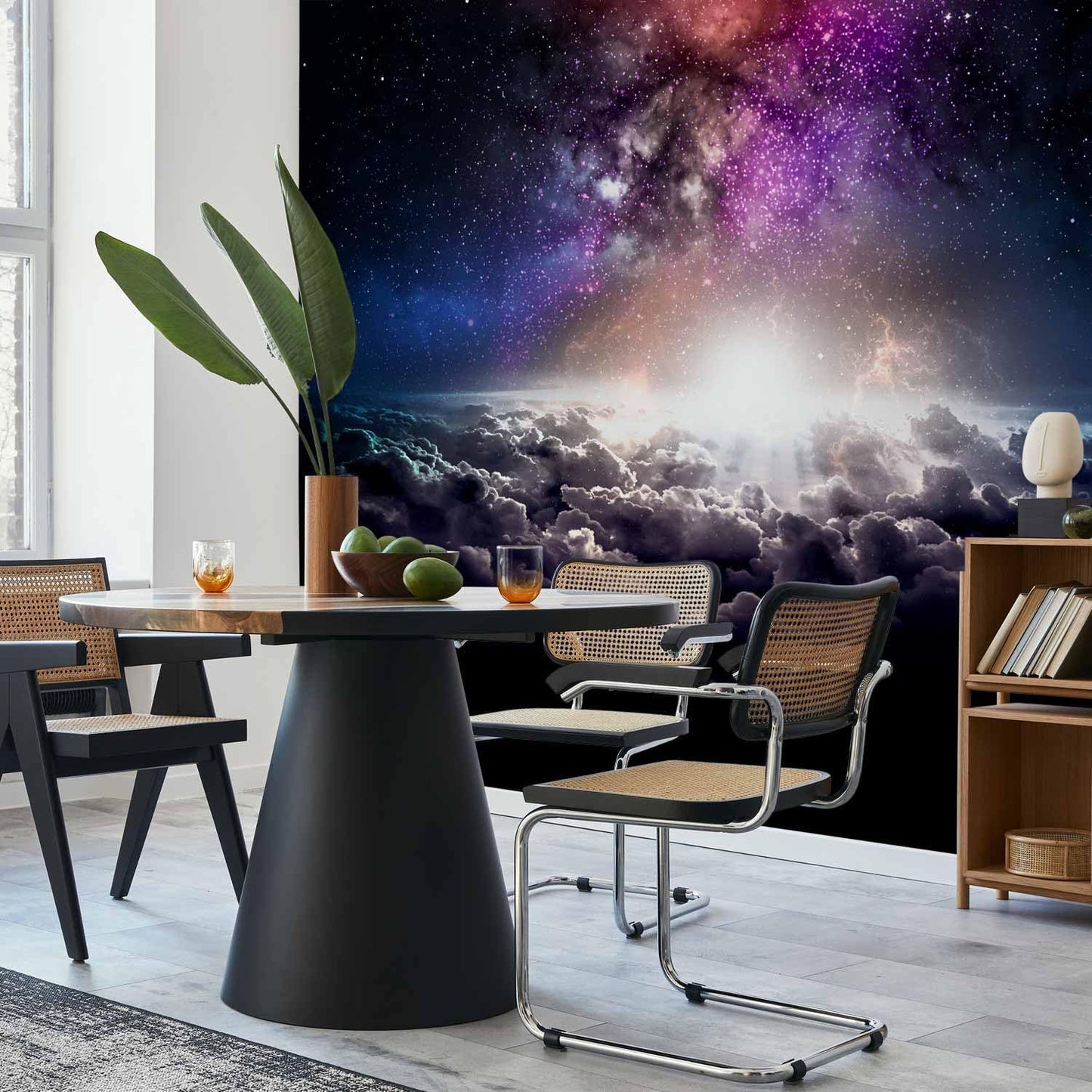 artgeist Premium Wall Mural Galaxy 118x83 in - Non-Woven Wallpaper Fleece Wall Decor Photo Print Picture Image Design Home Mural Cosmos Sky Star Cloud Purple i-A-10009-a-a