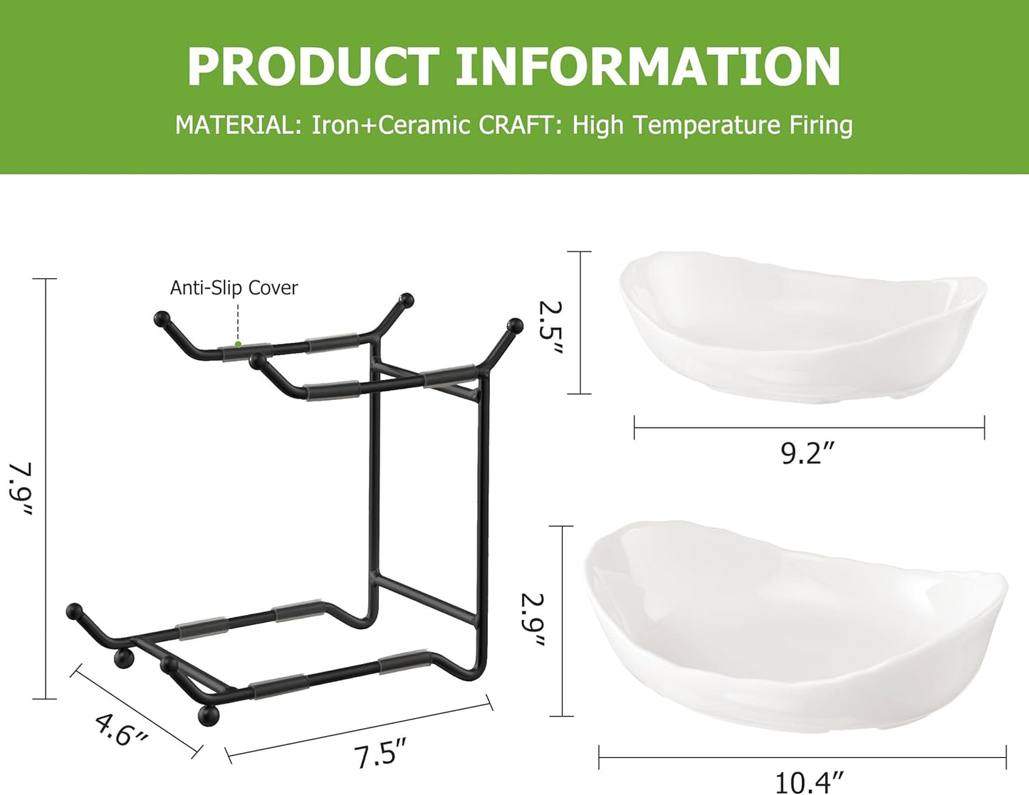 HBlife Fruit Bowl for Kitchen Counter - 2 Tier Ceramic Fruit Rack, Fruit Basket for Fresh Fruit&Veggies, Tiered Fruit Platter Serving Trays for Party
