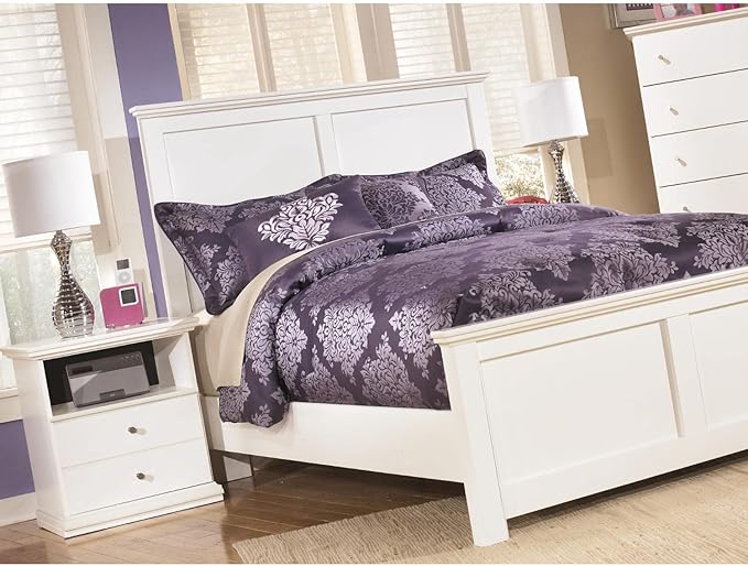 Signature Design by Ashley Bostwick Shoals Children's Traditional 1 Drawer Nightstand with 1 Storage Cubby, 24.37" Tall, White