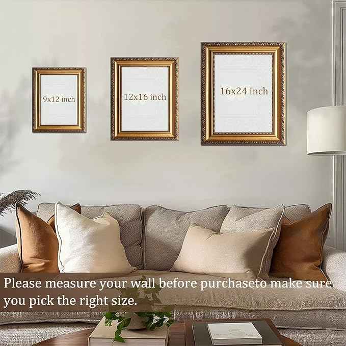 uniro Vintage Gold Framed Wall Art for Home Decor, Retro Funny Bathroom Wall Decor Canvas Artwork, Trendy Funky Wall Art Maximalist Decor, Eclectic Home Bathroom Alternative Fun Art Print Aesthetic Poster for Bathroom, Living Room, Desktop decor - 8x10...