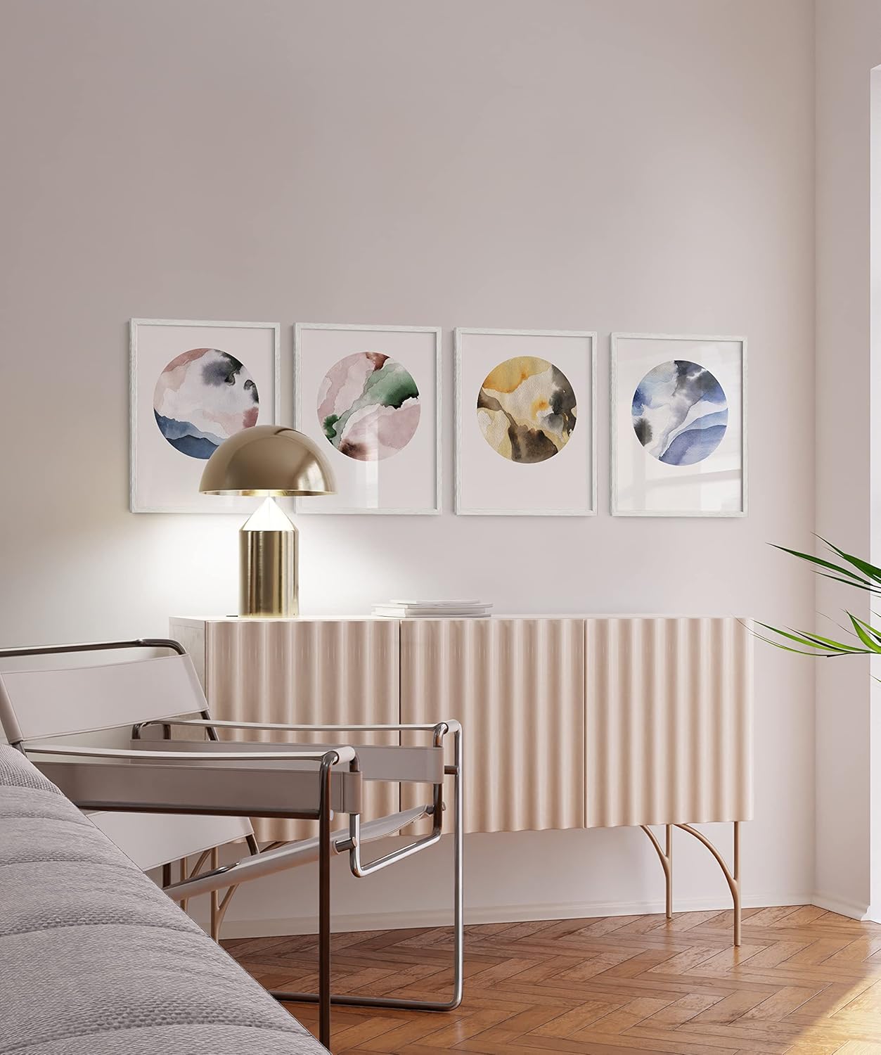 Haus and Hues Oak Frames Set of 4 - 16x20 Art Frames for Wall, Poster and Photo Display