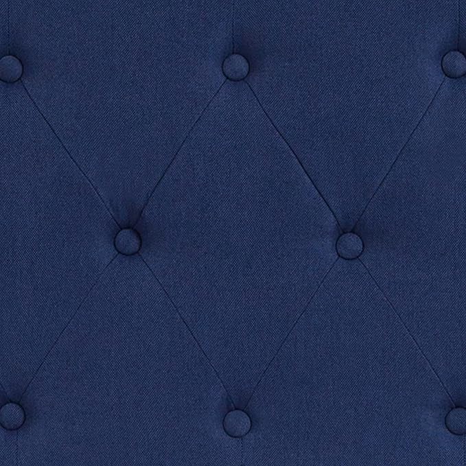 Flash Furniture Cambridge Button Tufted and Diamond Stitched Upholstered King Size Headboard in Navy Fabric