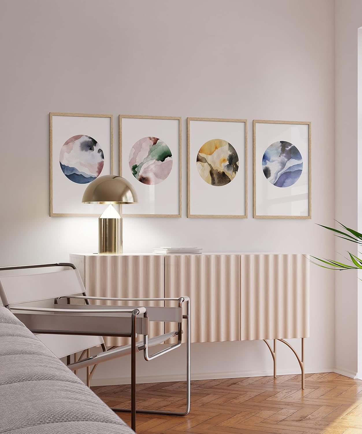 HAUS AND HUES 20x30 Picture Frames Set of 4 - 20x30 Inch Frames, Beige