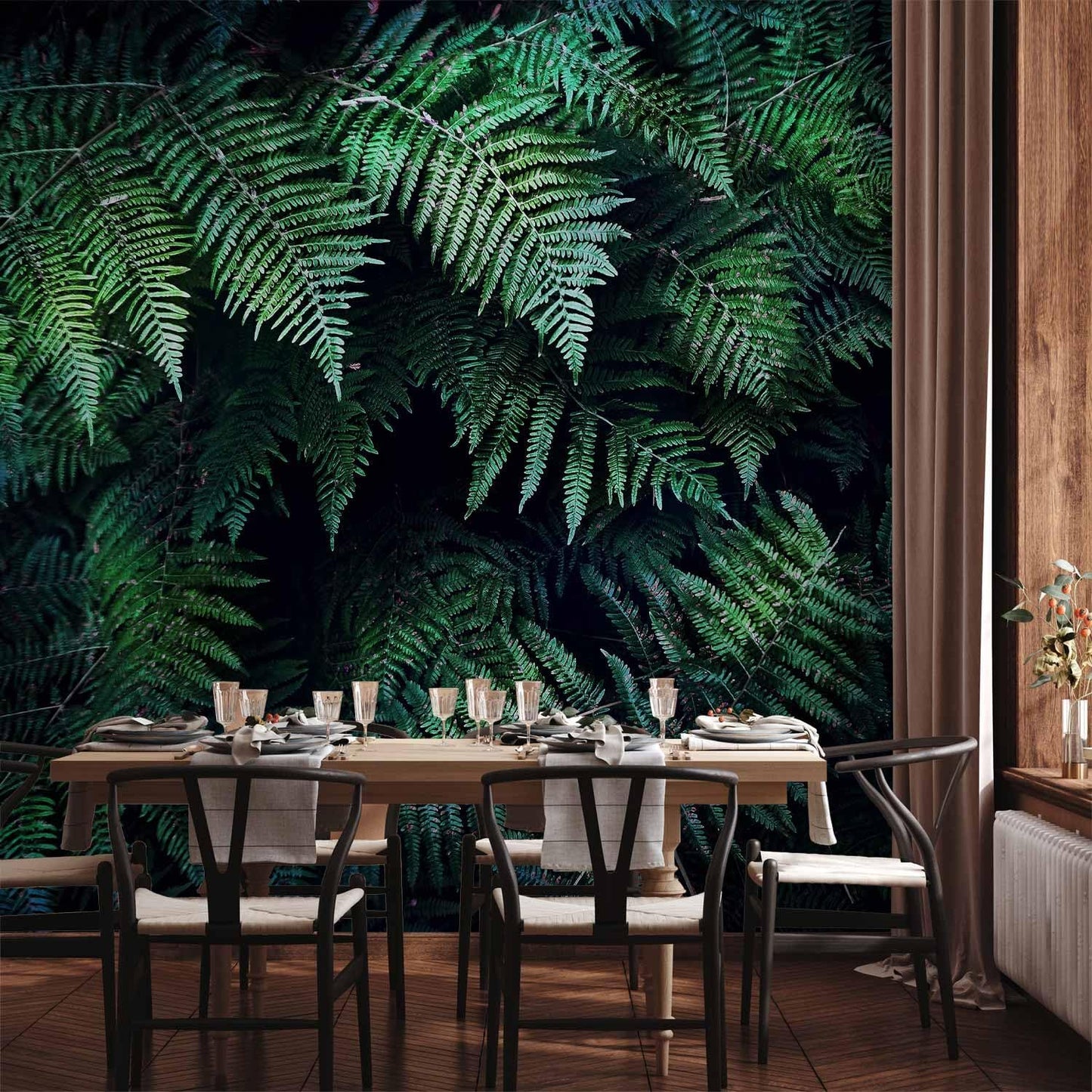 artgeist Wall Mural 3D Effect 77x55 in - XXL Peel and Stick Self-Adhesive Wallpaper Removable Large Sticker Foil Wall Decor Print Picture Image Design - Tropical Leaves b-C-0564-a-a