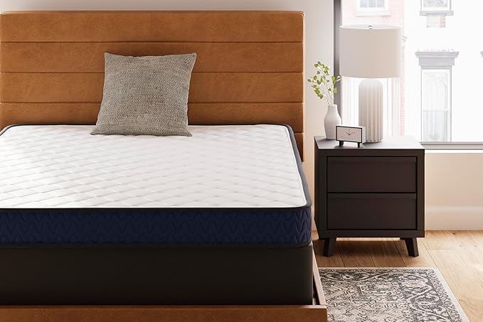 Signature Design by Ashley Twin Size Firm 6" Memory Foam Mattress, Super Soft Foam with Breathable Quilted Cover, Fiberglass Free, Mattress in A Box, Adjustable Base Compatible, Limited Warranty