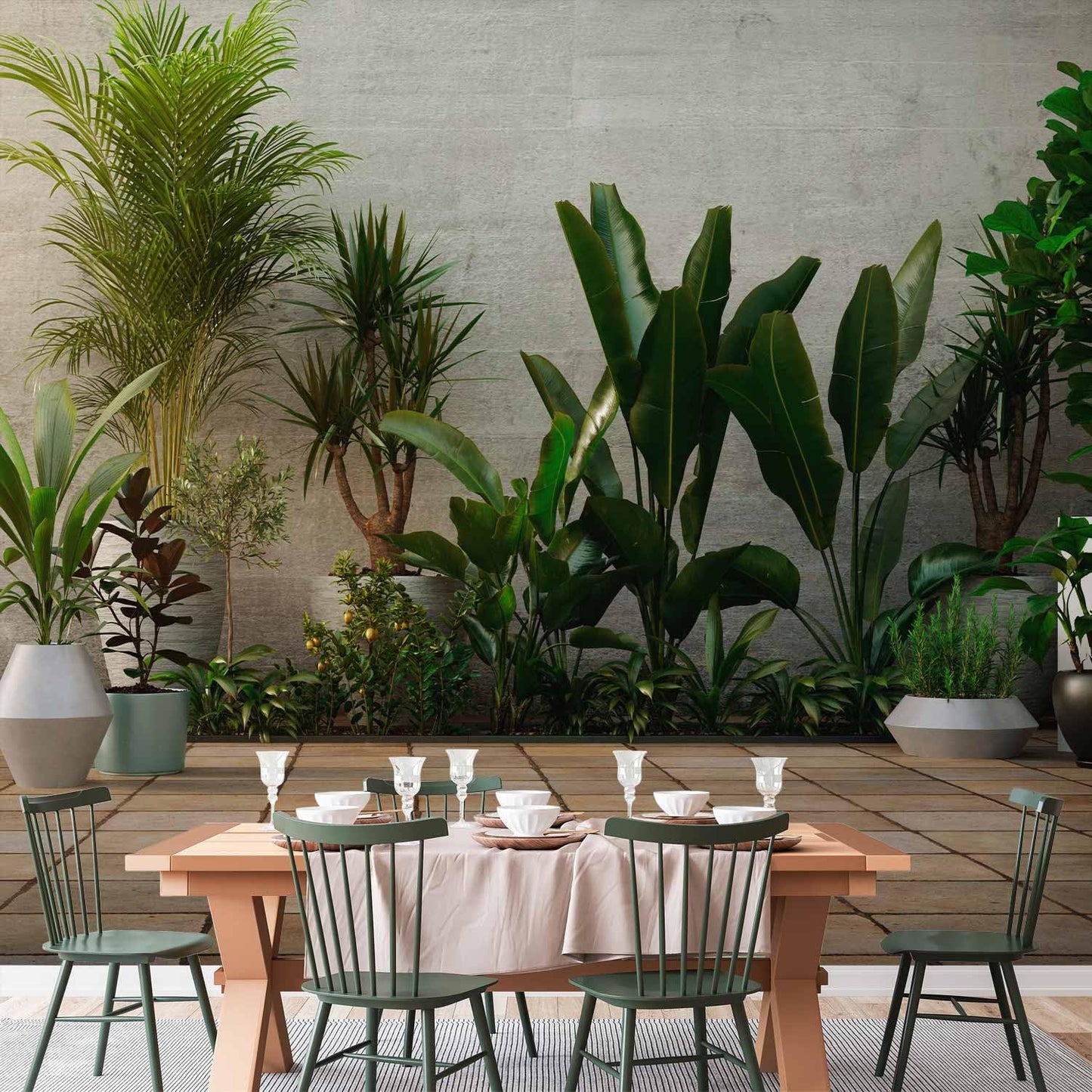 artgeist Wall Mural Nature 79x55 in - XXL Non-Woven Wallpaper Fleece Wall Decor Photo Print Picture Image Design Botanics Plants 3D Effect b-B-0600-a-a