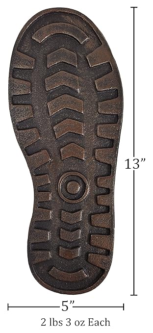 Lulu Décor, Cast Iron Footprint Stepping Stone (2 pc)