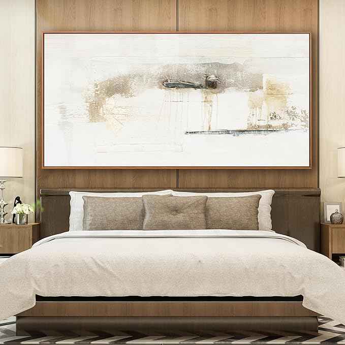 Modern Abstract Wall Canvas Decor - Maximalist Multicolor Minimalist Graffiti Artwork - Framed - 29"58" for Living Room, Bedroom, Kitchen, Office