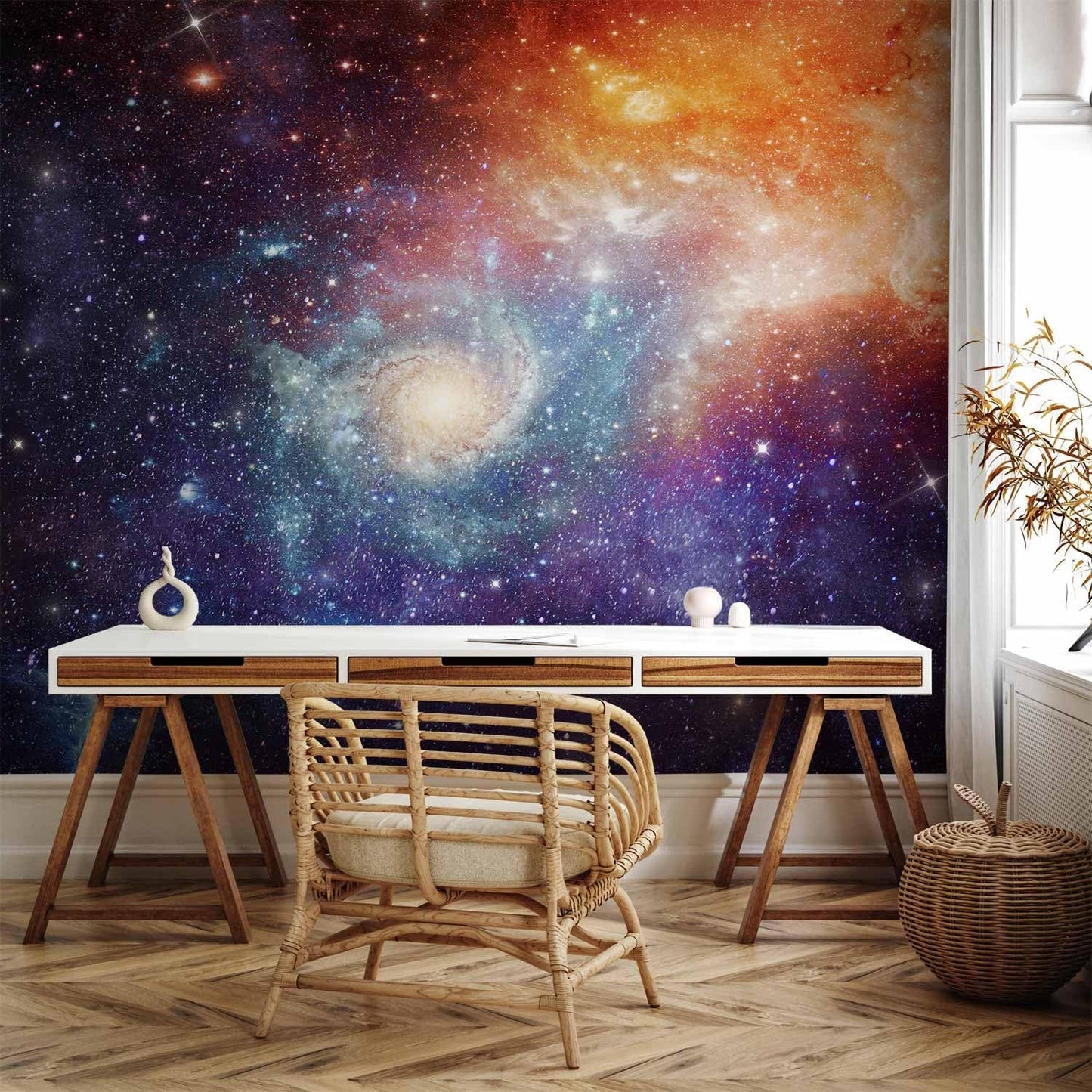 artgeist Wall Mural Cosmos Galaxy 197x138 in - XXL Non-Woven Wallpaper Fleece Wall Decor Photo Print Picture Image Design Home f-C-0101-a-a