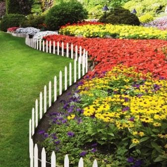 Cedar Wood Garden Picket Fence (2 Count)