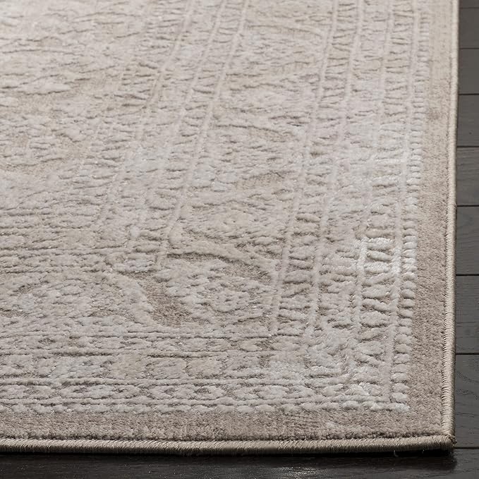 SAFAVIEH Reflection Collection Runner Rug - 2'3" x 10', Beige & Cream, Non-Shedding & Easy Cleaning, Ideal for Living Room, Bedroom (RFT668A)