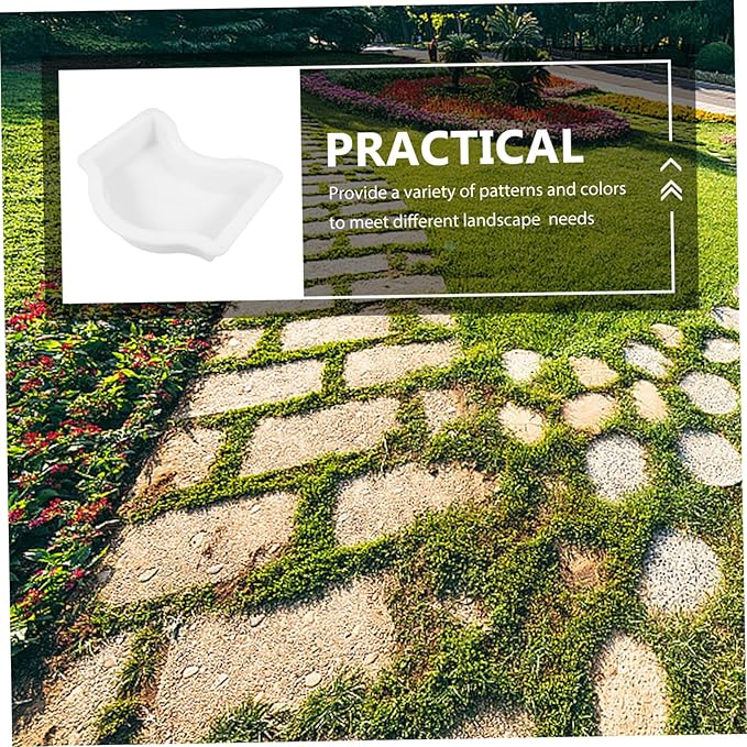 KESYOO Concrete Stepping Stone Mold Garden Paver Molds for Diy Pathway Cement Paving Kit Brick for Outdoor