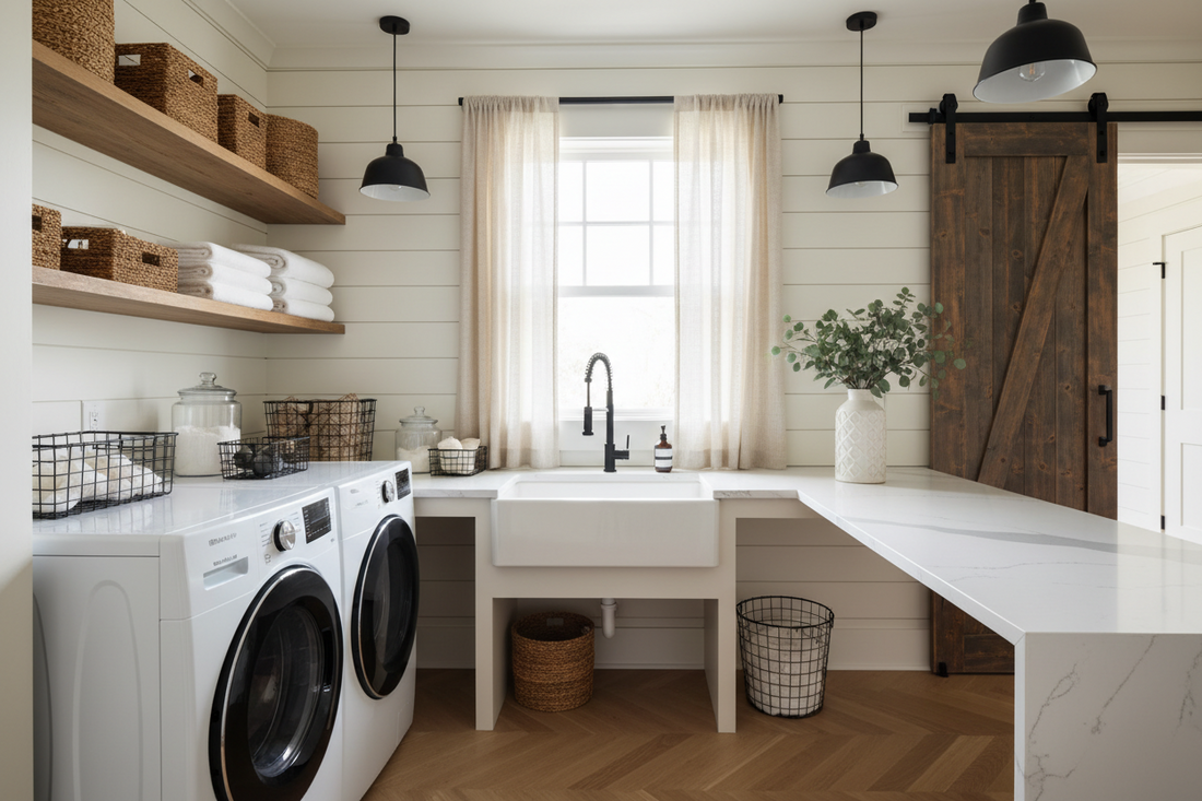 2026 Laundry Room Makeover: Blend Efficiency with Farmhouse and Modern Design