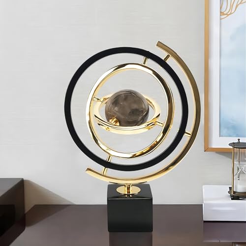 Featured image for How to Style a Black & Gold Metal Globe Sculpture