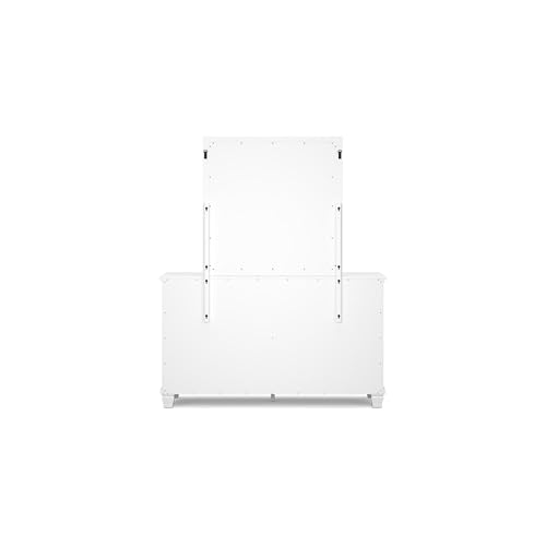 Fortman 7 Drawer White Dresser and Mirror Set