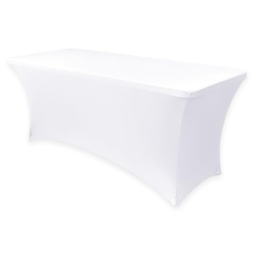 Spandex Table Cover 8ft Fitted Tablecloth Rectangular