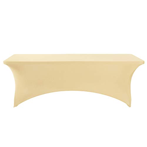 2Pack Spandex Table Cover for 8FT or 4ft or 6ft Table Universal Fitted Stretch Tablecloth for Party (2 Count)